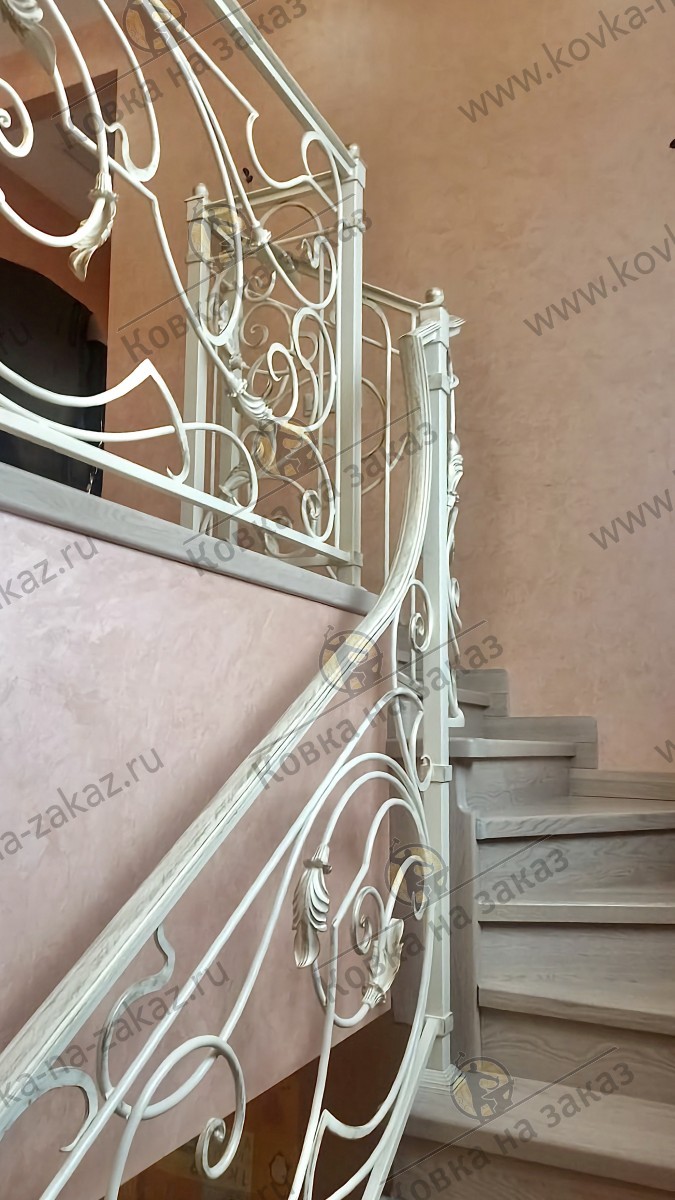 Перила для&nbsp;лестницы загородного дома в&nbsp;Спасске Рязанской области, фото 3